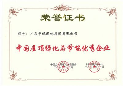 中國屋頂綠化與節能優秀企業